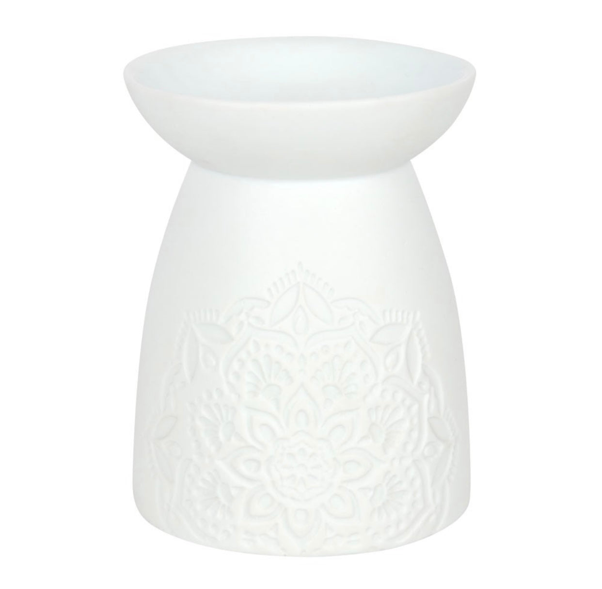 White Ceramic Mandala Burner