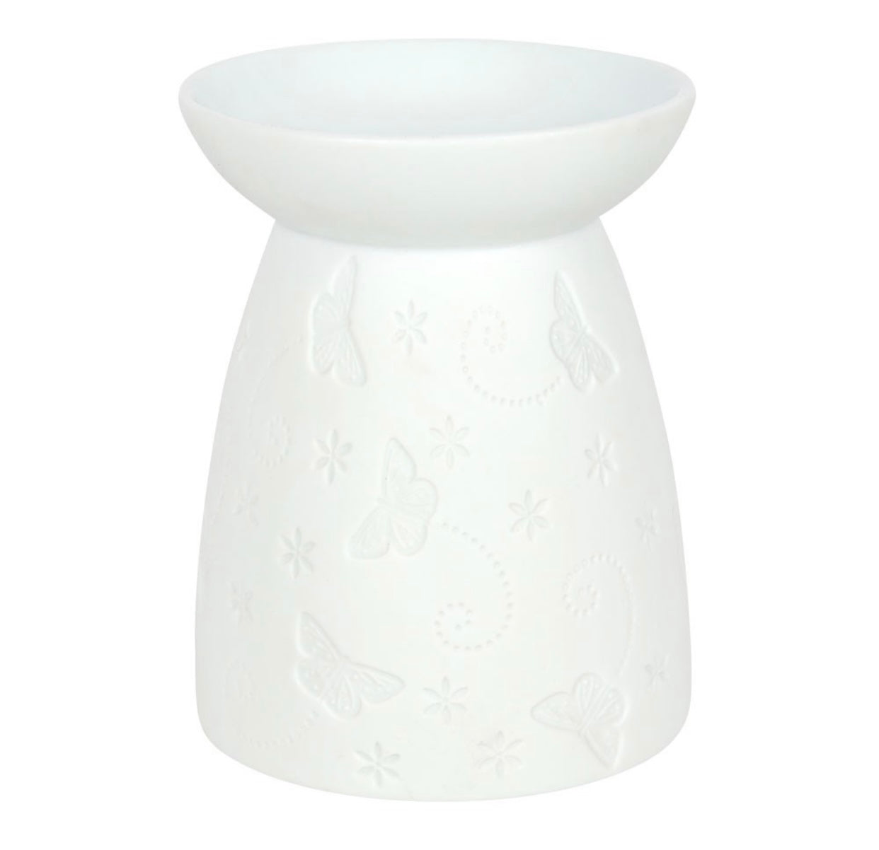 White Ceramic Butterfly Burner